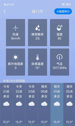 桌面天气预报app