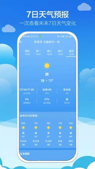 知趣天气预报